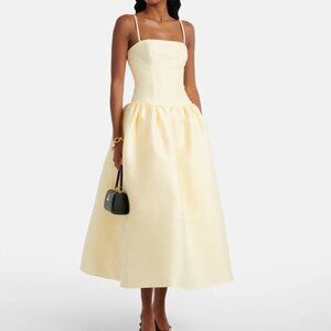 Self-Portrait Taffeta midi dress
